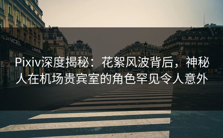 Pixiv深度揭秘：花絮风波背后，神秘人在机场贵宾室的角色罕见令人意外